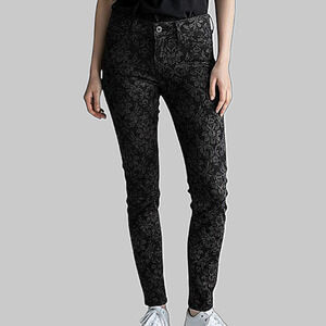 NWT Free People Black Damask Skinny Size 30 Jeans